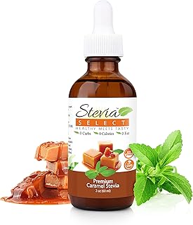 Stevia Select Caramel Stevia Drops - Liquid Zero Calorie Sweetener - All Natural Liquid Stevia Extract Sweetener Liquid - Stevia Liquid Drops Sweetener - Keto Sweetener & Sugar Alternative 2 Oz
