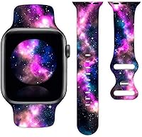 Vista 32 de Watch Band Compatible with Apple Watch 38mm 40mm 41mm 42mm 44mm 45mm for Women Men Sport Silicone Wristbands Strap for IWatch Series 7 6 5 4 3 2 1