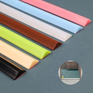 Silicone Shower Threshold Barrier | Self-Adhesive Waterproof Bath Seal Strip for Wet Rooms & Bathtubs(Black,1m)