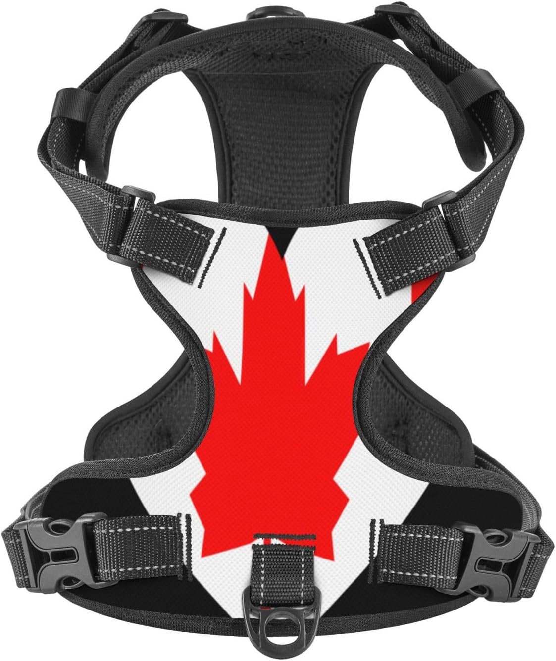 Love Canadian Flag No Pull Dog Vest Harness for Small Medium Large Dog Puppy Pets Cats Outdoor Walking