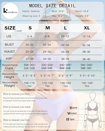 KerryKreey Two Piece Swimsuit for Women Push Up Bikini Top Tummy Control Bathing Suit High Cut 2026 Sporty Swimwear Teens