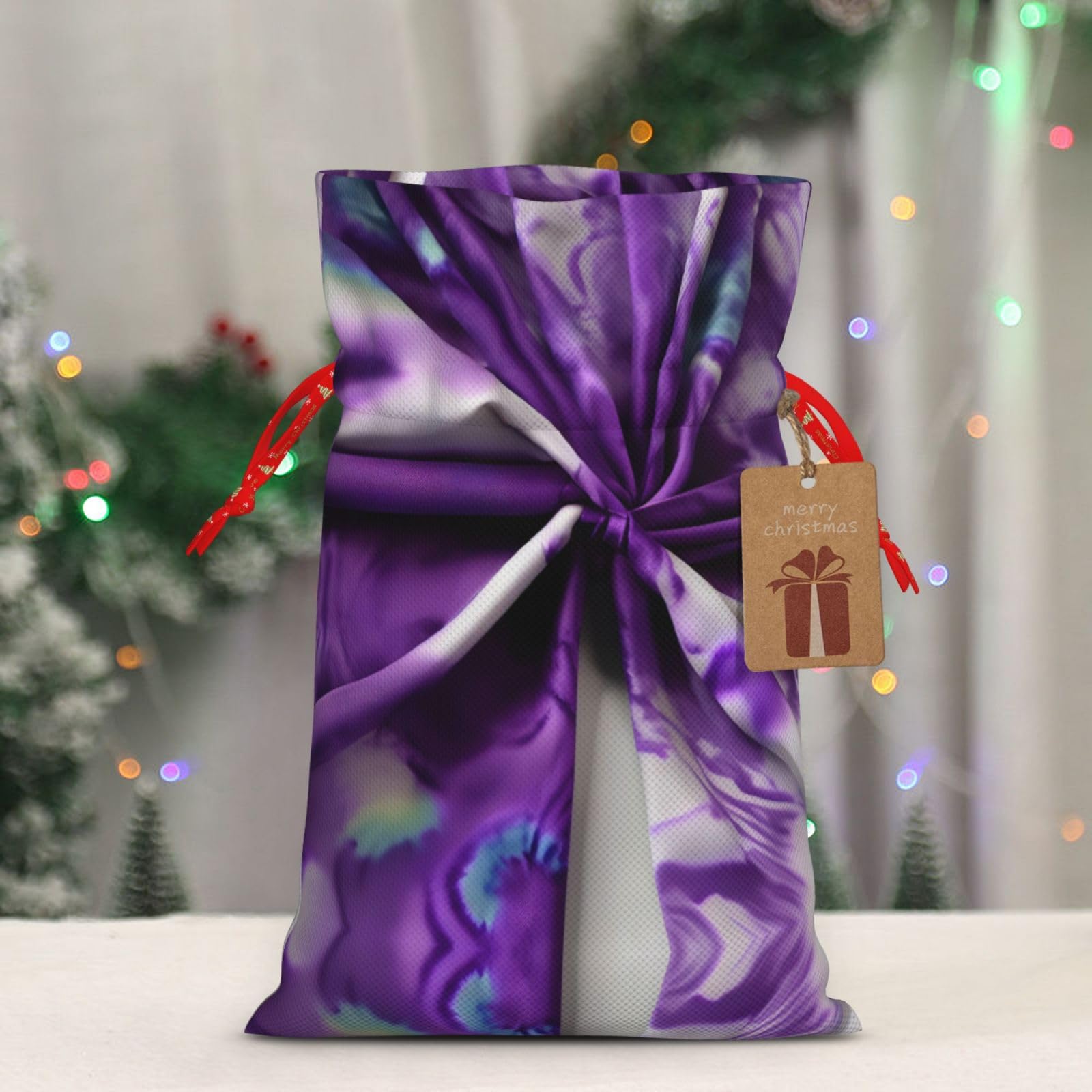 Oletx Geschenktüten Mit Blumenmuster – 33 Cm, Violett, Wiederverwendbar