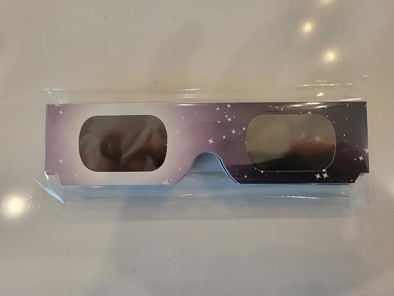 Solar Eclipse Glasses AAS Approved 2024 - Made in the USA CE and ISO Certified Safe Shades for Direct Sun Viewing (10 Pack)