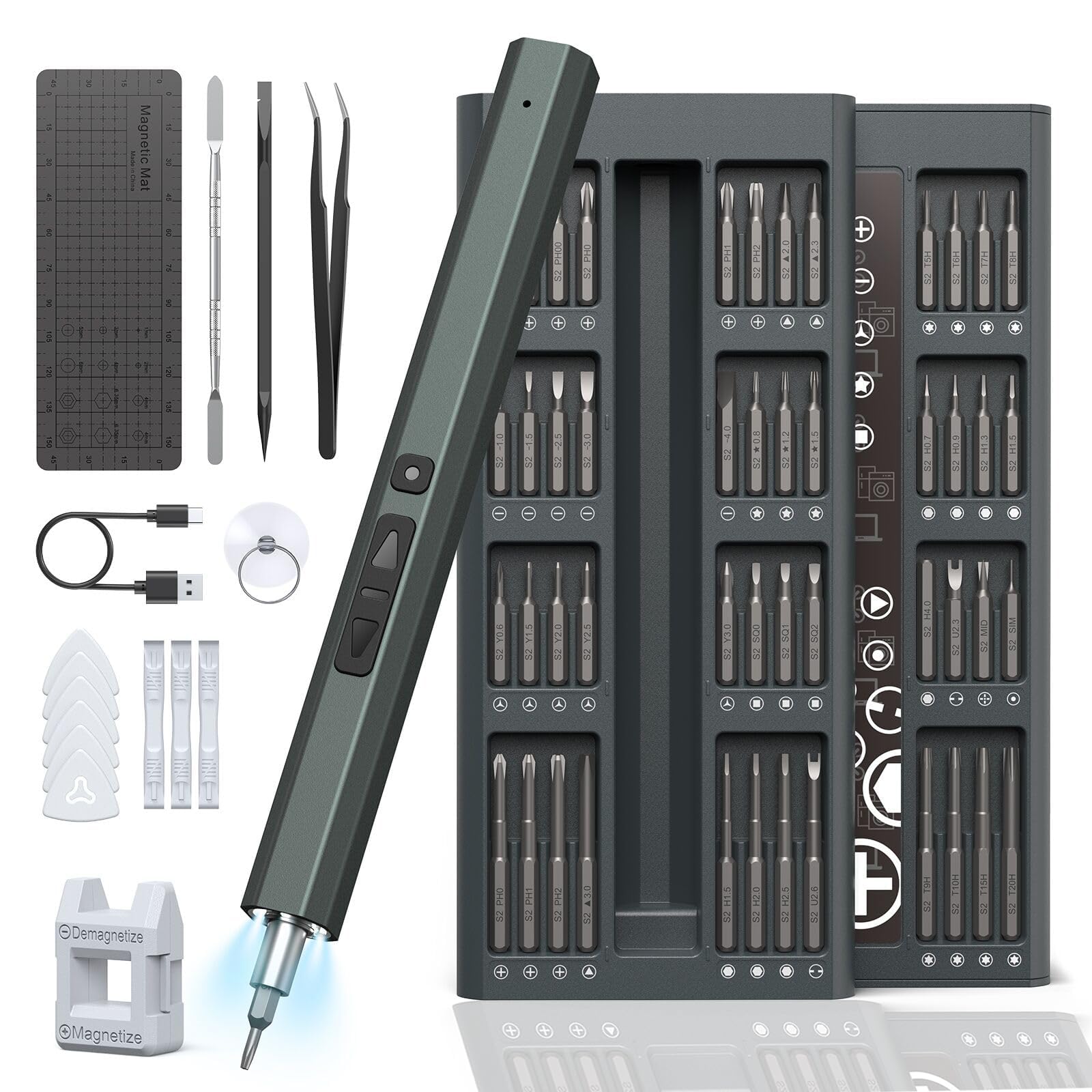 Kit Cacciavite Elettrico 66 In 1 Professionale - Set Precisione Con Punte Magnetiche Per Riparazioni Smartphone, PC E Elettronica - Foto 7