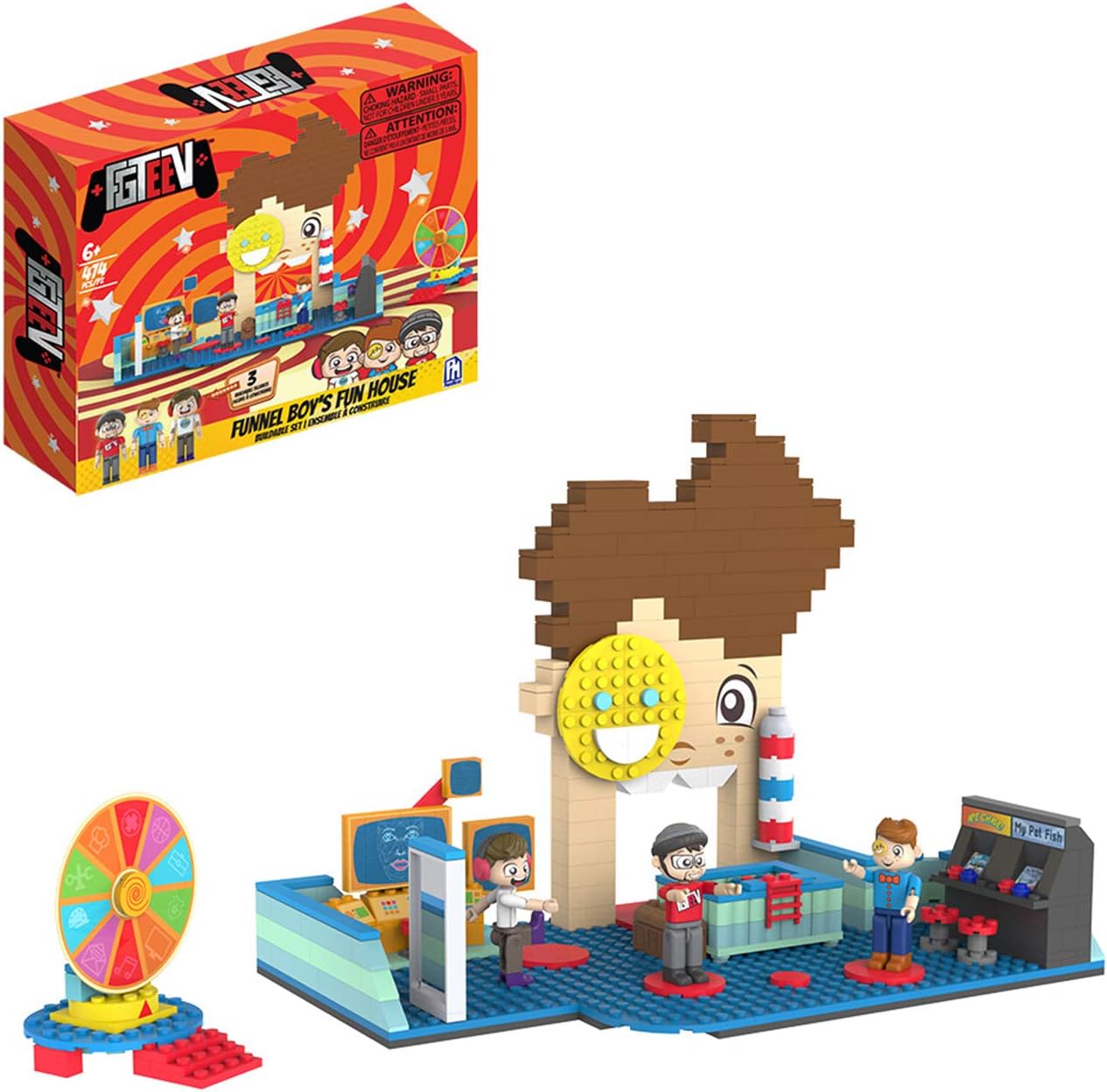FGTeeV - Funnel Boy Fun House Buildable Set (474 Pieces)