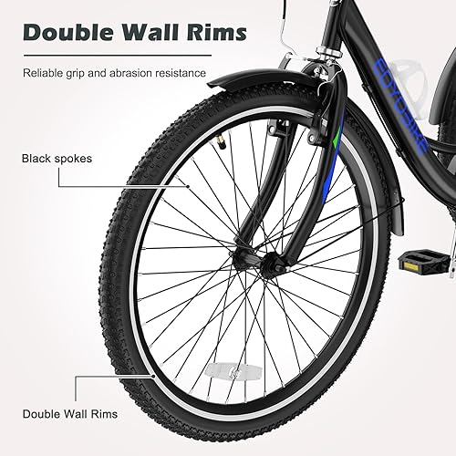 Miniatura 83 de ABORON Triciclo para adultos, bicicleta de 3 ruedas para adultos, triciclo para adultos, llantas de doble pared, triciclo para mujeres y hombres