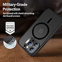 Vista 5 de ESR Funda magnética MagSafe de grado militar compatible a prueba de golpes y resistente al amarillamiento para iPhone 14 Pro Max, color negro
