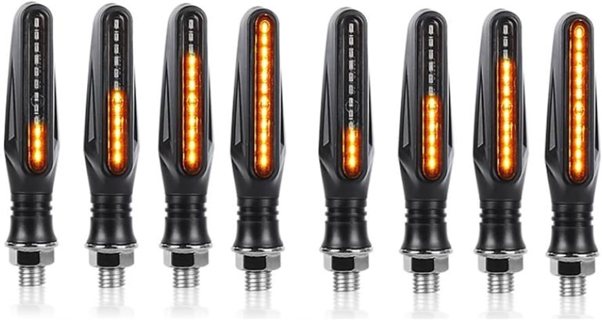 Indicadores de motocicleta Para HONDA Para Hornet 600 CB600F CB599 CB600 CBF600 Intermitente de motocicleta Luces de señalización LED para motocicleta 12led Intermitente Moto Flujo de agua