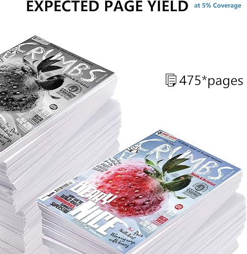 Miniatura 3 de greencycle Paquete de 2 cartuchos de tinta negra remanufacturados C9351A 21 21XL compatibles con HP Deskjet D1430 D1445 D1455 D1460 D1468 D1470