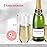Prestee 24-Pack Stemless Champagne Flutes 9 oz - Clear Plastic Cups for Wine, Cocktails, and Mimosas - Elegant Disposable Flutes for Parties, Weddings, Birthdays, Holiday Dinners, and Celebrations
