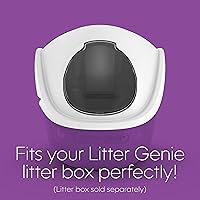 Vista 2 de Litter Genie Campana para caja de arena Capucha de cúpula con solapa oscilante Blanco