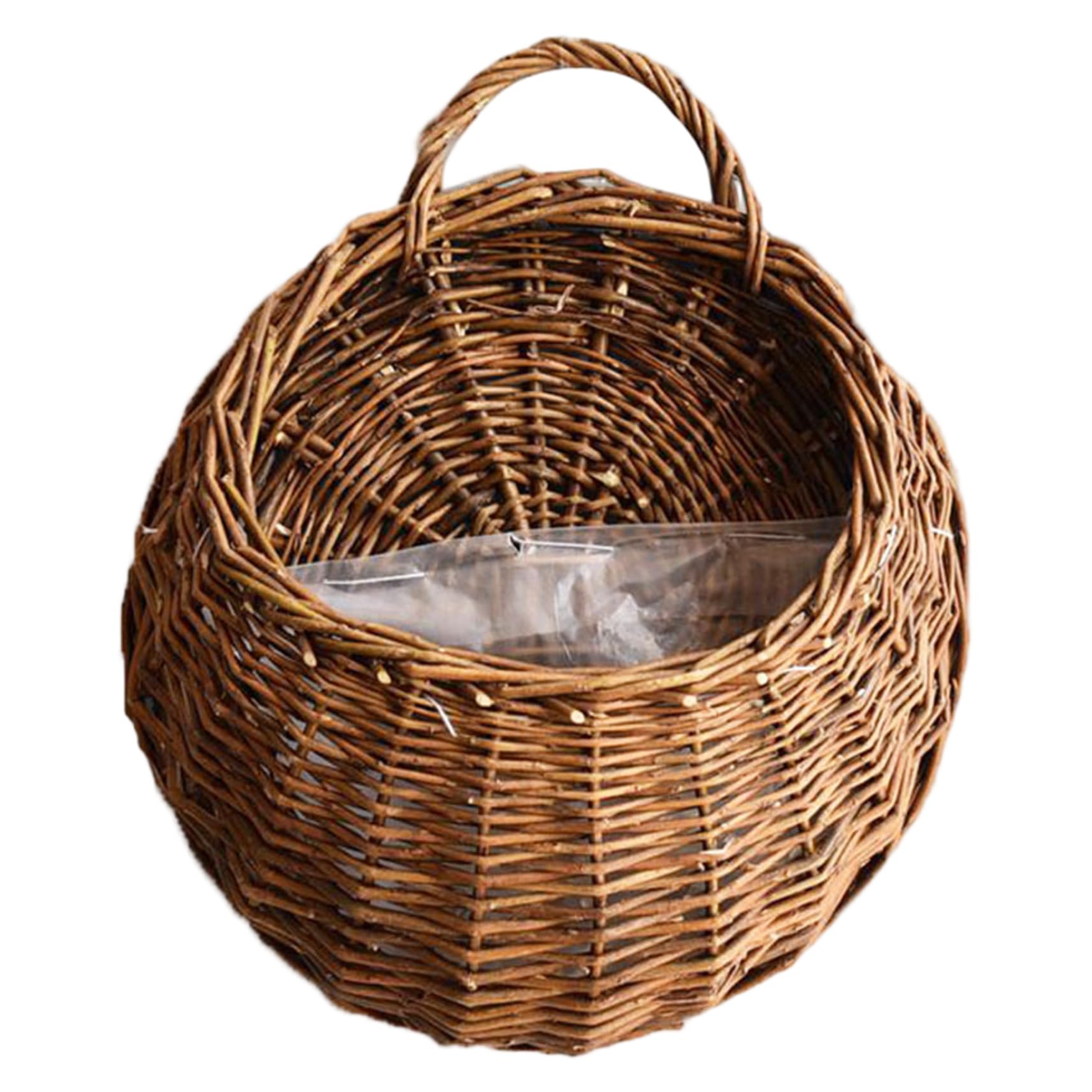 Panier tressé en osier haut de gamme pour plantes murales, fait main et anti-insectes naturel