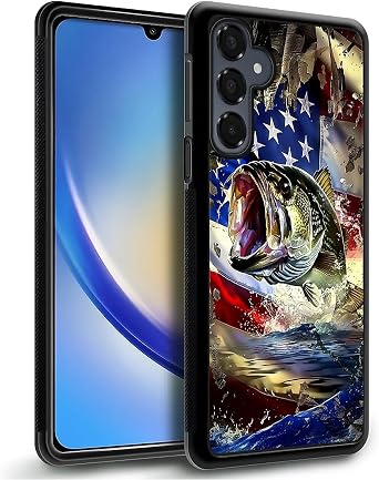 ZHEGAILIAN Compatible with Samsung Galaxy A16 Case,Fishing Culture for Boys/Girls Fashion Pattern Design Anti-Fall Soft TPU Bumper Case Compatible with Samsung Galaxy A16