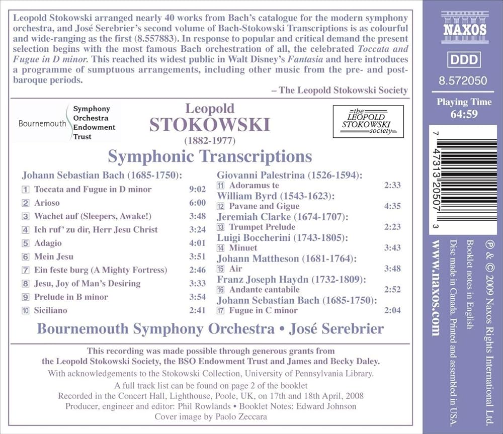 Stokowski, Serebrier, Bournemouth Symphony Orchestra