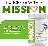 Vista 7 de Intestinal Fortitude Suplemento dietético de superalimento de calostro potenciado calostro bovino de Nueva Zelanda alimentado con pasto, kiwi