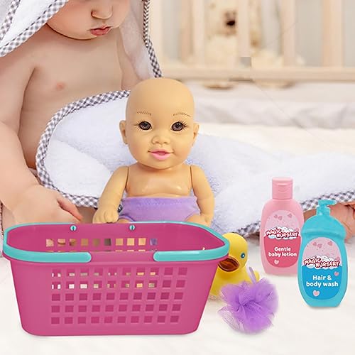 Miniatura 5 de New Adventures: Magic Nursery - Juego de carrito de baño para bebé, muñeca de 8 pulgadas con accesorios para divertirse y jugar al baño, a partir de
