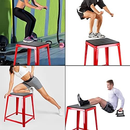 Miniatura 4 de Caja de plataforma pliométrica, caja pliométrica para entrenamiento de gimnasio en casa, acondicionamiento, entrenamiento de fuerza, juego de 3