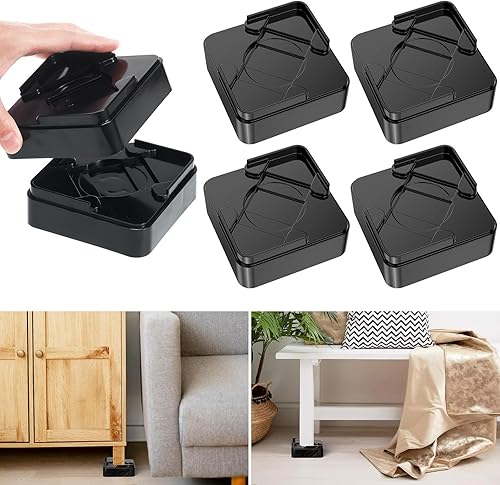 Miniatura 1 de Healifty Juego de 16 elevadores de cama ajustables o elevadores de muebles elevadores de mesa en alturas de 13 26 39 o 52 pulgadas elevadores de