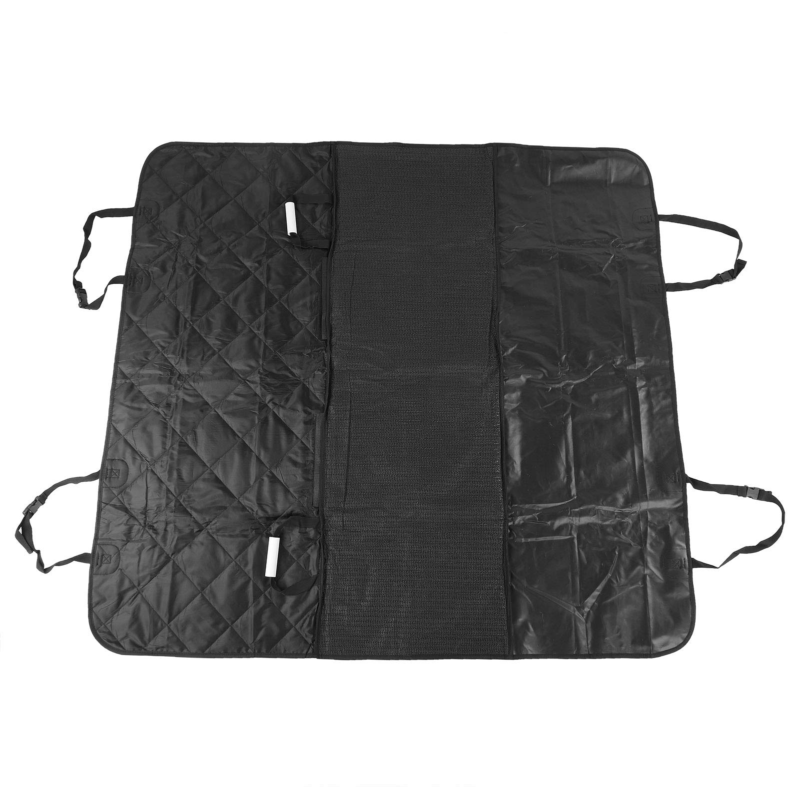 Haustier-Automatte, Hunde-Fracht-SUV-Auskleidung, robuster Haustier-Autositzbezug, Hundehängematte, Reisen, Camping, Oxford-Stoff, schwarz, 137 x 147 cm