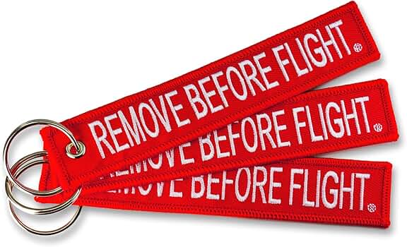 REMOVE BEFORE FLIGHTタグ kawasaki Amazon.com: Remove Before Flight DARK RED Key Chain Aviation