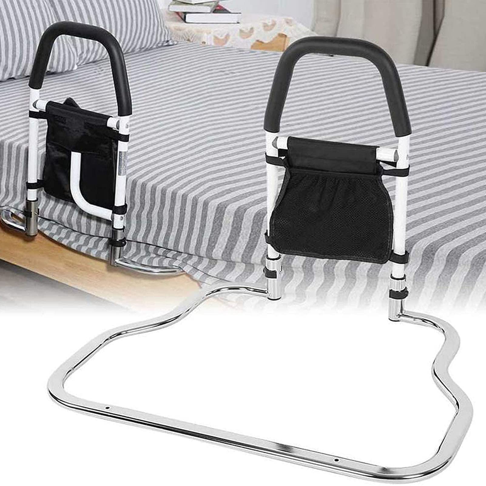 Poignée d'assistance et garde-corps de lit pliable pour éviter les chutes d'adultes