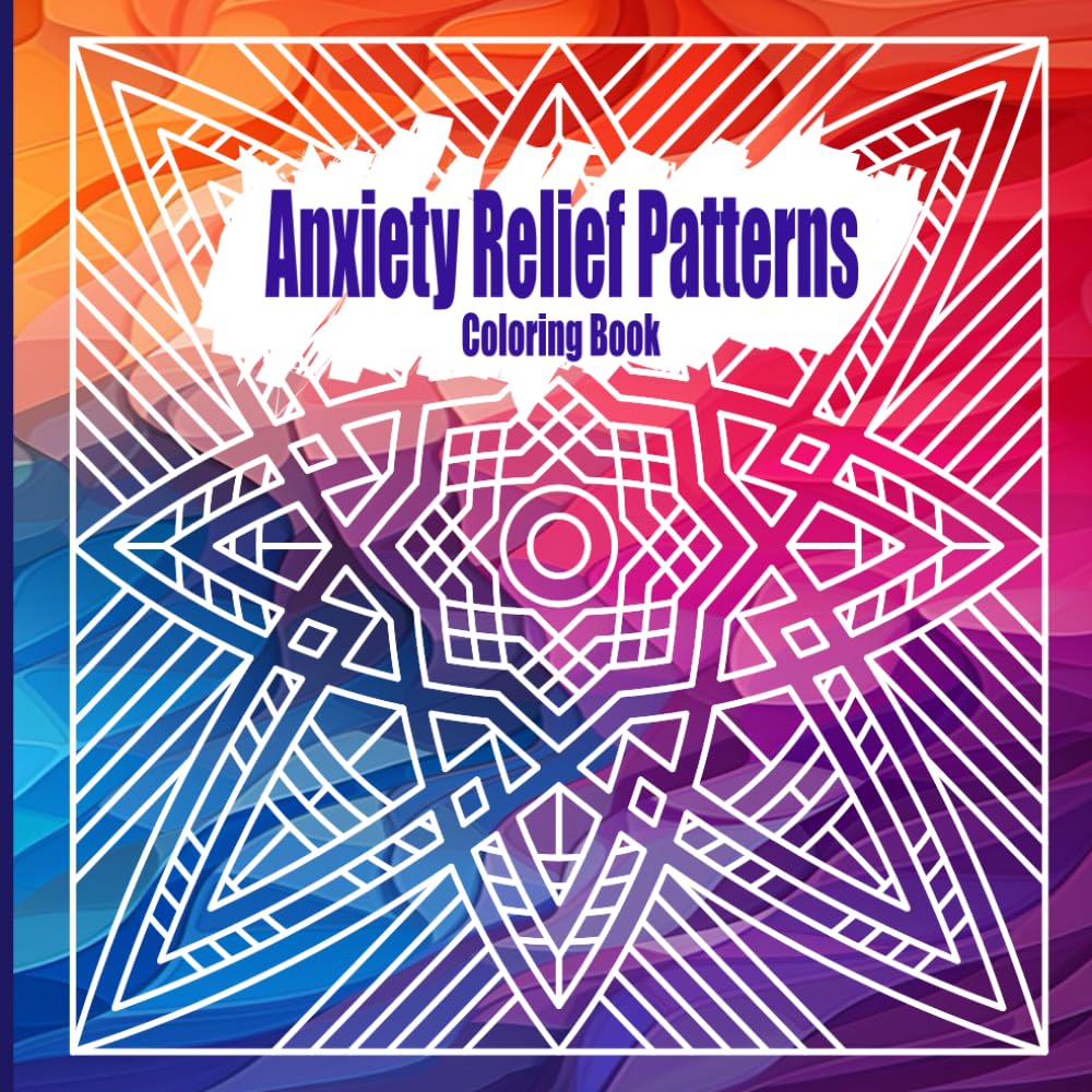 Stress Relief Patterns Coloring Book 8.5"x8.5": 60 Creative Pattern Designs for Stress Relief and Relaxation