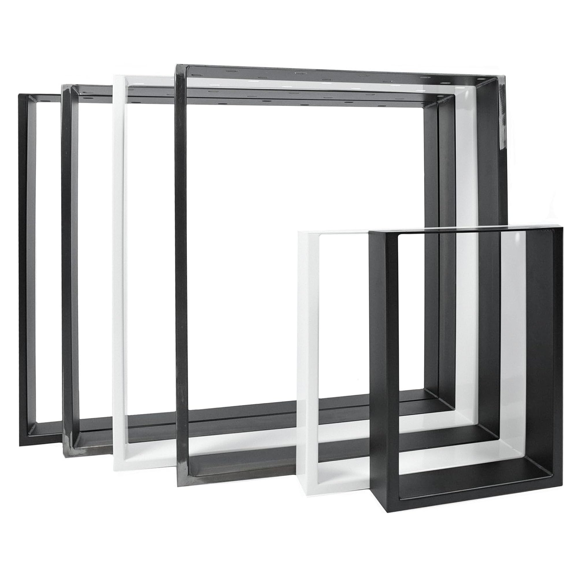 Natural Goods Berlin 2x GAMBE PER TAVOLO | Montaggio Facile | Piedi per Tavolo in Metallo Industriale | Ideale per Progetti Fai-da-Te come Tavolo da Pranzo, Scrivania, Tavolino, Panchina | 30x43 cm