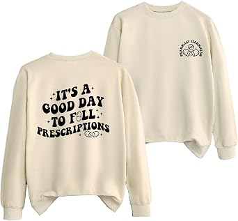 Womens Pharmacist Sweatshirt Funny Pharmacy Technician Nursing Shirt Pharmacology School Graduation Pullover Tops