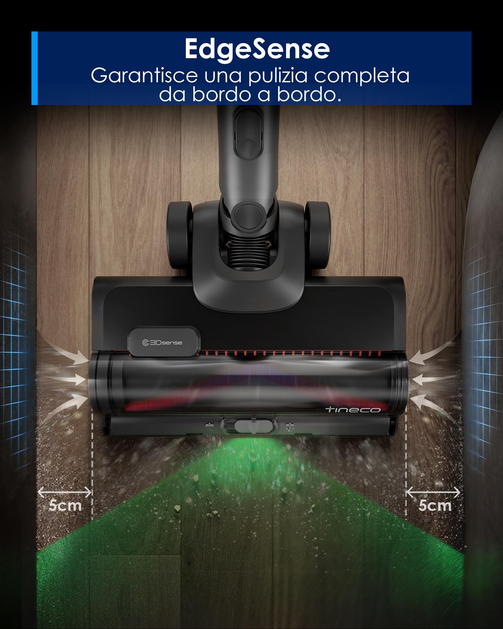 Tineco Pure One Station 5 Pro Raccolta automatica della polvere. Auto-pulizia completa. Aspirapolvere Senza Fili 200AW*. Spazzola ZeroTangle. Fino a 100 minuti di autonomia