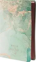 Bíblia Da Mulher De Fé, NVI, Couro soft, Marmorizada