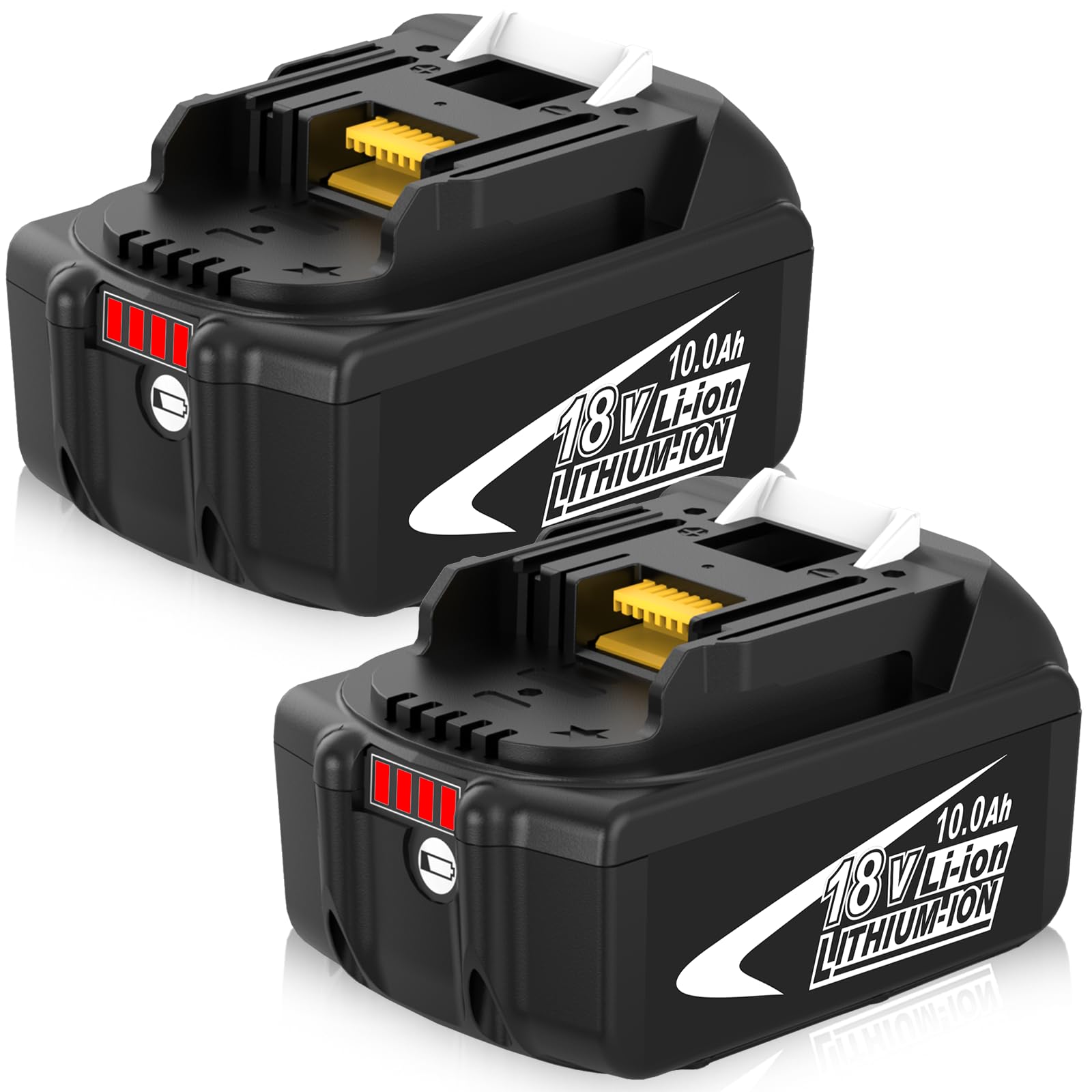 2 Packs BL1860B Battery Replacement for Makita 18V Battery 10000mAh(Black) | Compatible w…
