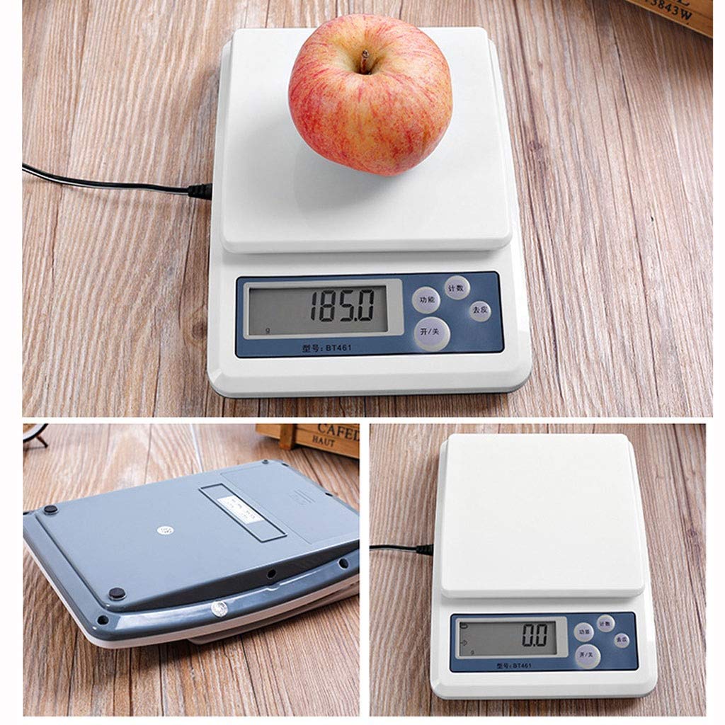 MRKU Balance électronique de Cuisine avec Fonction Tare, écran LCD rétroéclairé, Lecture Facile, multifonctionnelle pour peser Les Fruits et légumes