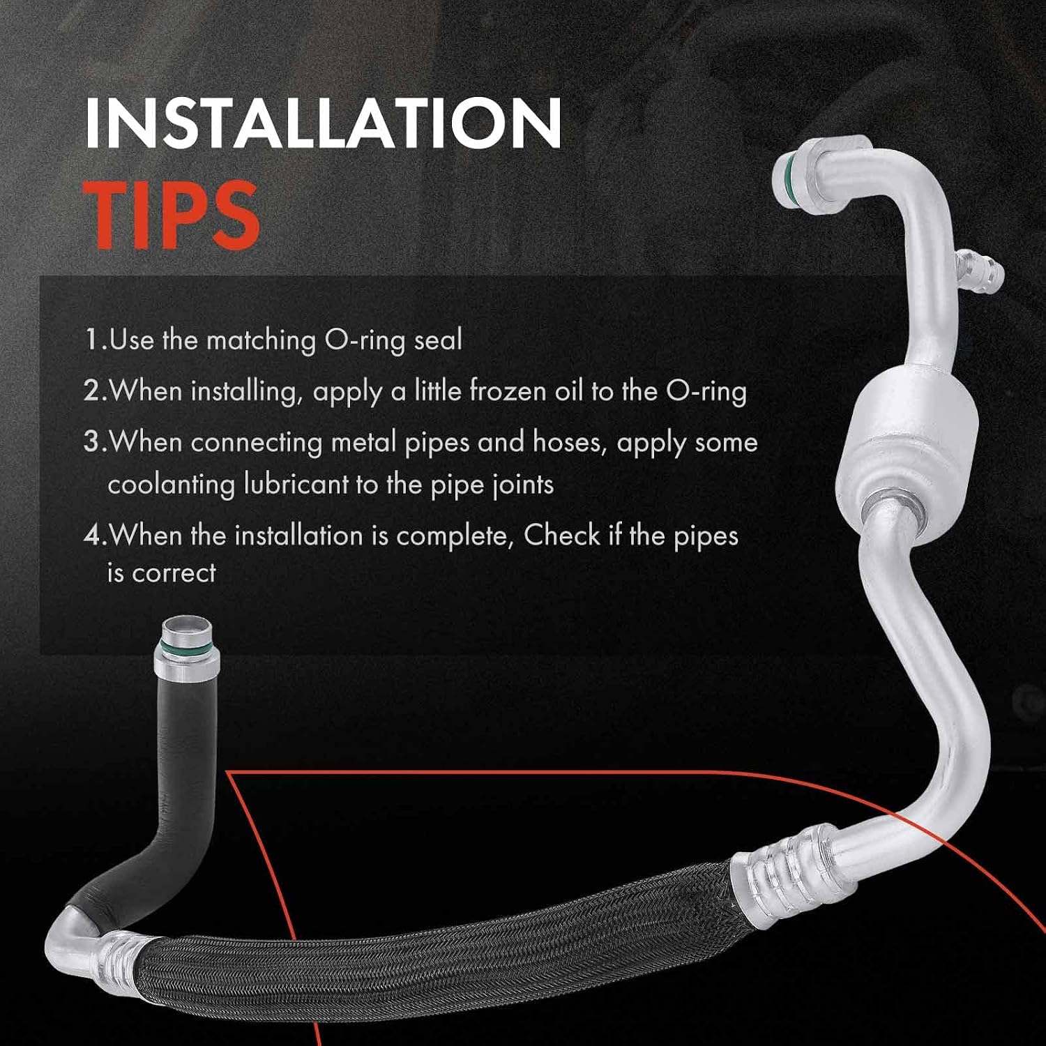 A-Premium A/C Suction Hose Assembly Compatible with Nissan Altima, 2019 2020, 2.5L, Compressor to Evap
