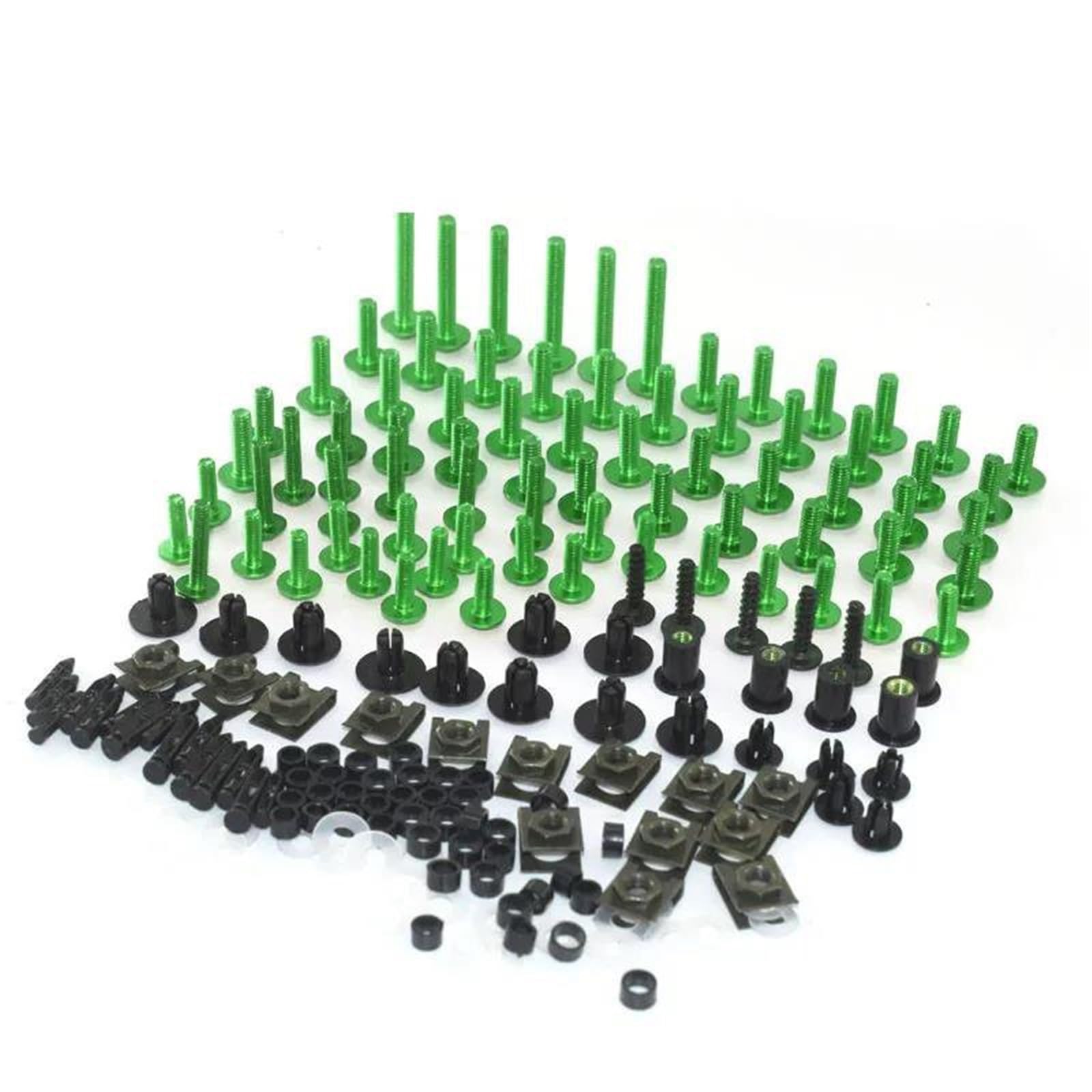 Motorcycle Fairing Screw Bolt Windscreen Screws For ZX-6R ZX-10R ZX-14R ER-6N ER-6F ER6N ZZR1400 ZX-25R ZH2(Green)