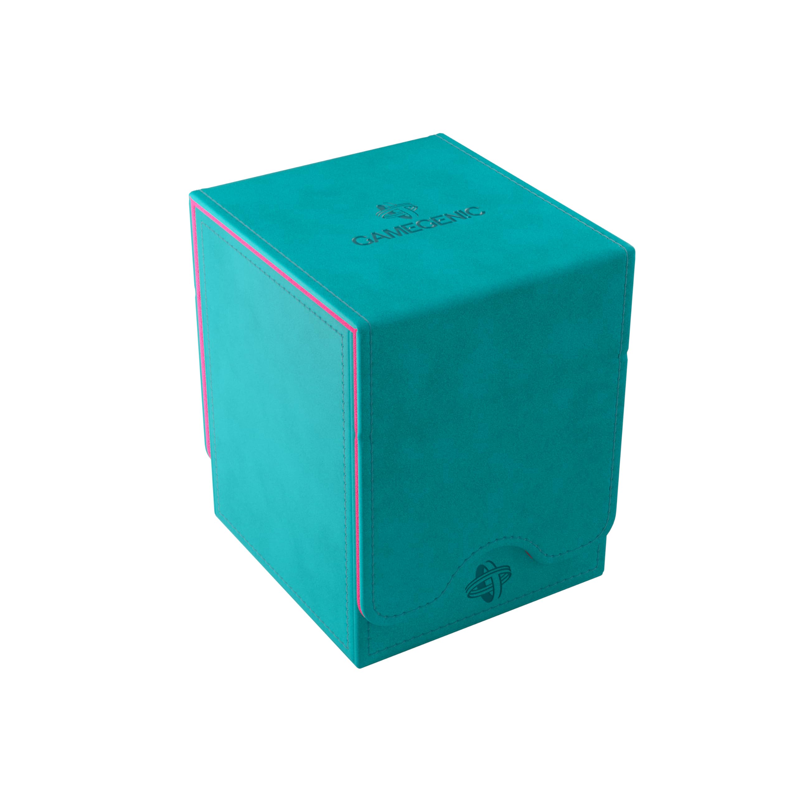 Gamegenic, Squire Plus 100+ XL Exclusive Line Teal/Pink, jusqu'à 100 cartes à double couche, couleur : turquoise/rose