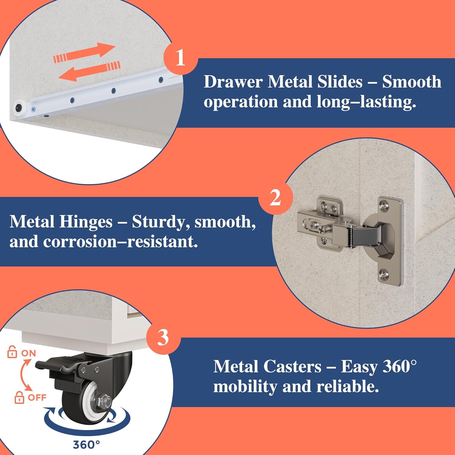 Wooden Kitchen Island on Wheels, Kitchen Storage Island with Spice Rack and Drawer, Rolling Kitchen Table with Towel Rack, Portable Islands on Wheels, for Home, Dining Room, 42" Wide White