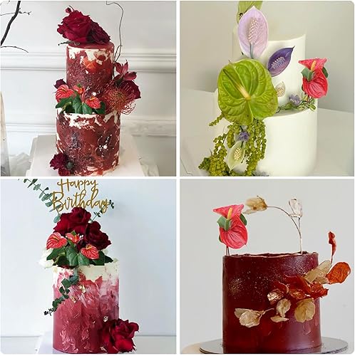 Vista 42 de Zixiang Molde de veteado de silicona para pasta de goma, molde de pasta de goma, molde de flor de peonía, molde de lirio de orquídea para decoración