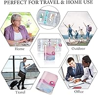 Vista 8 de Hennaja Organizador de píldoras bolsas de píldoras de plástico transparente autosellante organizador de medicamentos de viaje 2 tintas