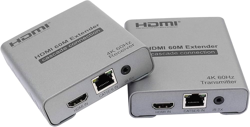 HDMIエクステンダー 4K @ 60Hz Amazon | HDMIエクステンダー 4K@60Hz (4:4:4 8ビット) CAT6