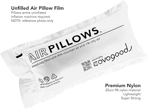 Miniatura 4 de AirPillows™ 5000 Premium Película de aire sin relleno | 1 rollo (1650 pies), 5000 almohadas (4 x 8 en Ea) | como papel de espuma de cacahuetes de
