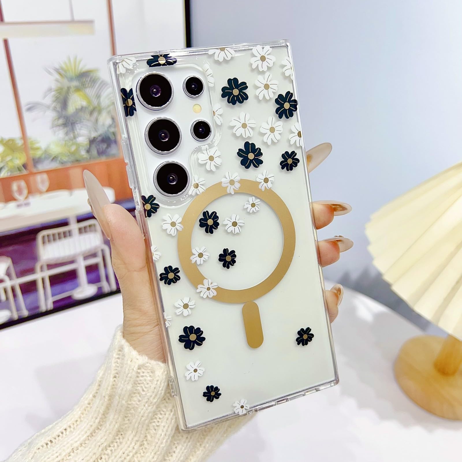 Coque Samsung S23 Plus antichoc évite les rayures étui floral - 2