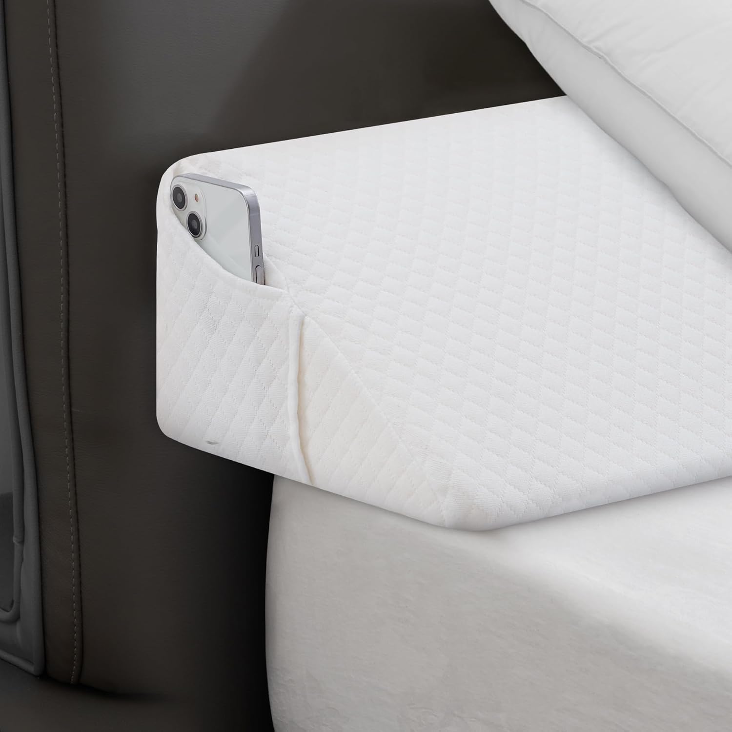 HABUTWAY Full Size Bed Wedge Pillow for Headboard, Bed Gap