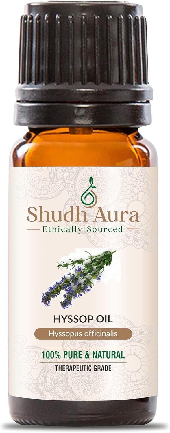 Hyssop Oil | 100% Pure, Natural and Therapeutic | Premium Grade Essential Oils for Aromatherapy & Diffuser (30ML)
