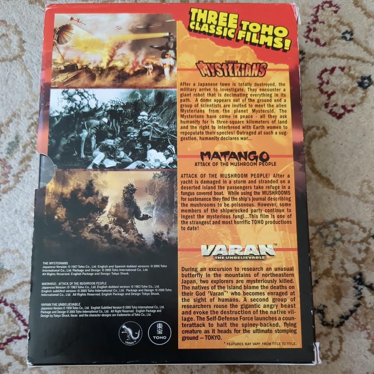 TOHO PACK 東宝特撮映画 北米版DVD3本パック 地球防衛軍ほか TOHO PACK