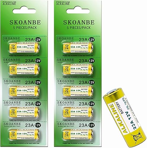 Miniatura 7 de SKOANBE 5 baterías alcalinas prémium de 23 A 12 V