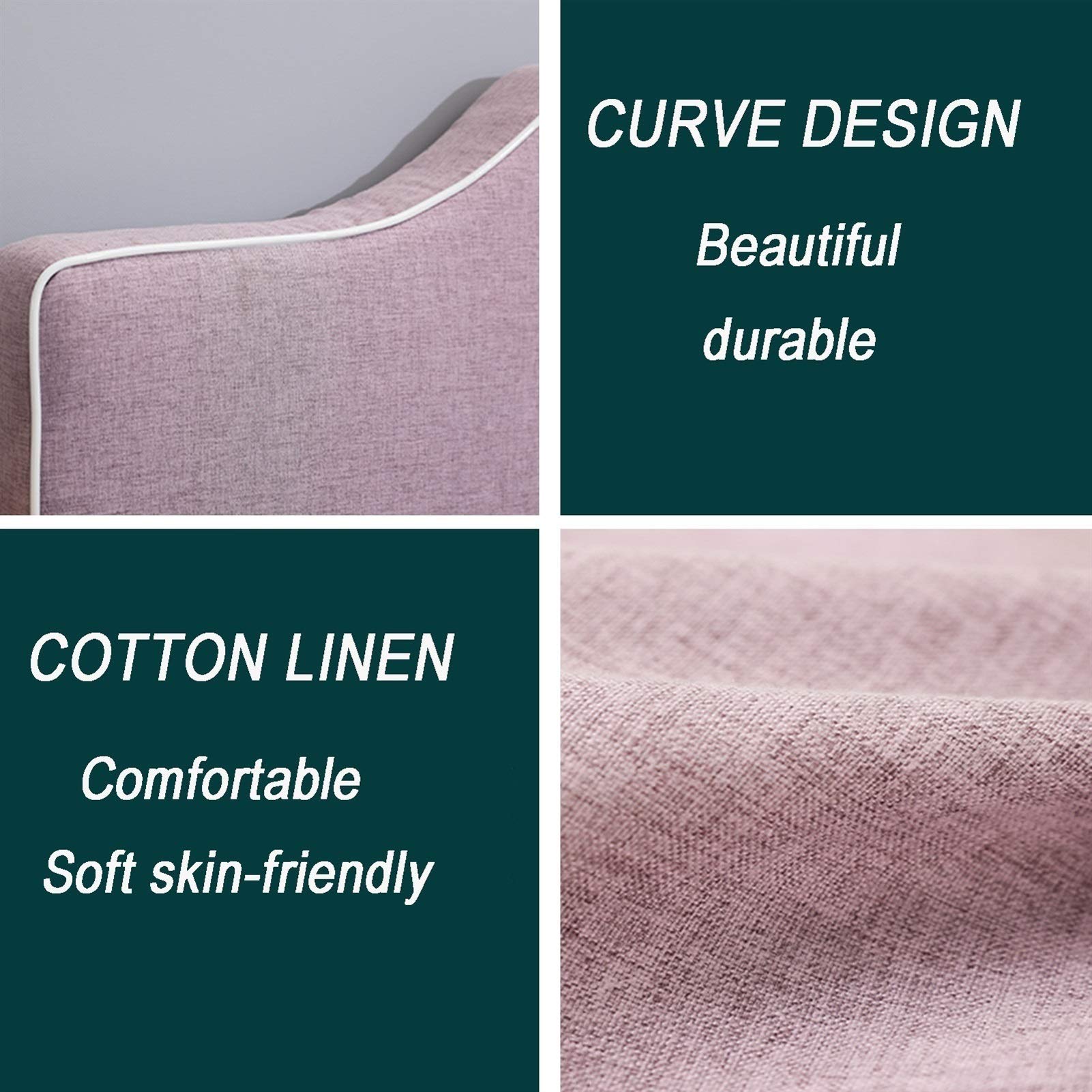 LIANGJUN Cuscini Testiera Letto Pad Lombare, Design Ergonomico Supporto Indietro, Extra Grande Schienale per La Camera da Letto, Fodera Lavabile, 8 Colori, Formato Personalizzato