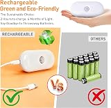 LIBERATECH Rechargeable Motion Sensor Night Light – Magnetic and adhesive mounting