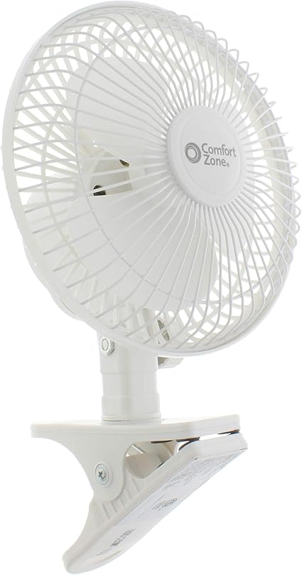 Amazon Com Comfort Zone Cz6c 6 Inch Quiet Portable Indoor 2 Speed Desk Fan With Clip And Fully Adjustable Tilt White Home Kitchen Amazon Com Comfort Zone Cz6c 6 Inch Quiet Portable Indoor 2 Speed Desk Fan With Clip And Fully Adjustable Tilt White Home Kitchen