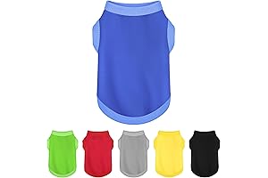 Elevate Your Dog's Style with Our Breathable, Colorful Dog Blue Shirt