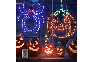 GuassLee Battery Operated Halloween Hanging Window Lights